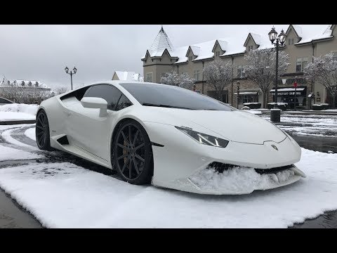 Driving the Bitcoin Lamborghini in the Snow!